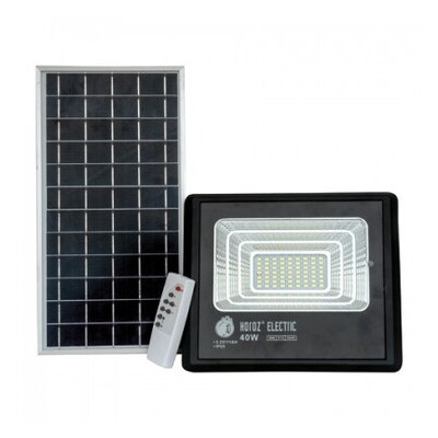 Прожектор світлодіодний на сонячній батареї TIGER-40 40W 6400K Horoz Electric (068-012-0040-010) фото №1