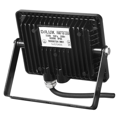 Прожектор Delux FMI 10 LED 20Вт 6500K IP65 (90008734) фото №2
