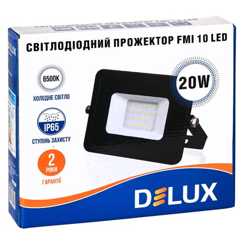 Прожектор Delux FMI 10 LED 20Вт 6500K IP65 (90008734) фото №4