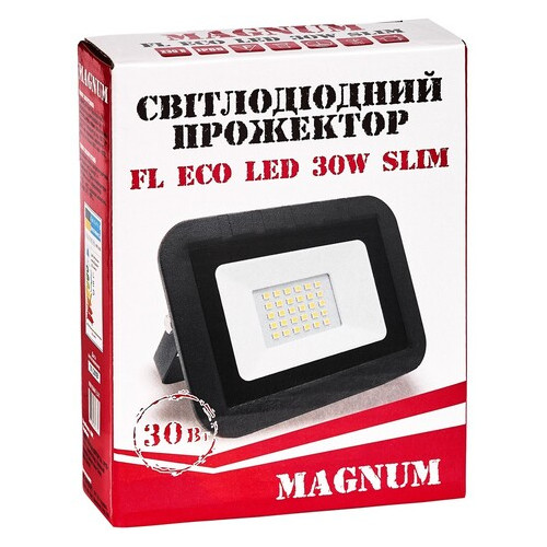 Светодиодный прожектор Magnum FL ECO LED 30Вт slim 6500К IP65 (90011660) фото №4