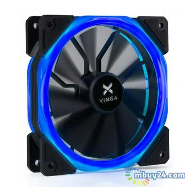 Кулер для корпусу Vinga LED fan-02 blue фото №1
