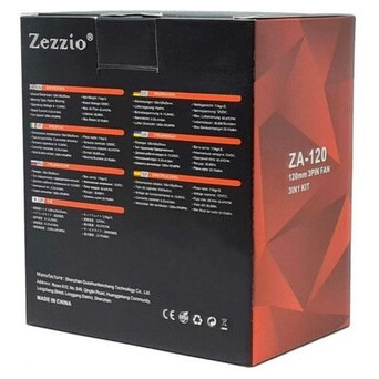 Кулер для корпусу Zezzio ZA-120 3 in 1 Kit фото №6