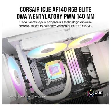 Кулер до корпусу Corsair AF140 RGB Elite White Dual Pack (CO-9050160-WW) фото №2