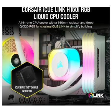 Система водяного охолодження Corsair iCUE Link H150i RGB (CW-9061006-WW) фото №10