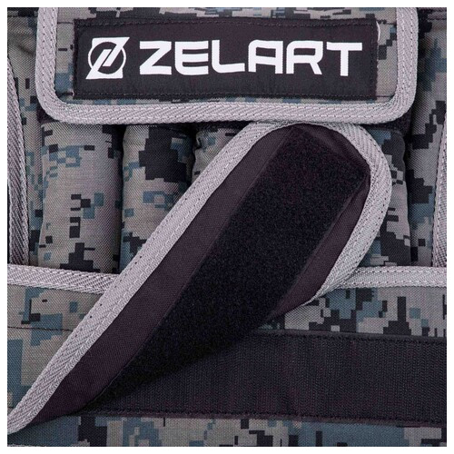 Жилет обтяжувач з регулюванням ваги Zelart TA-7806 15кг Чорний (56363220) фото №12
