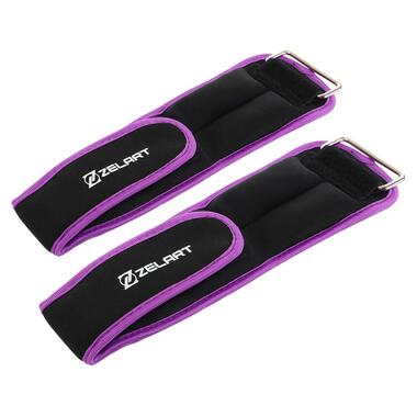 Обважнювачі-манжети для рук і ніг Zelart FI-5732 1.5кг пара Фіолетовий (56363040) фото №2