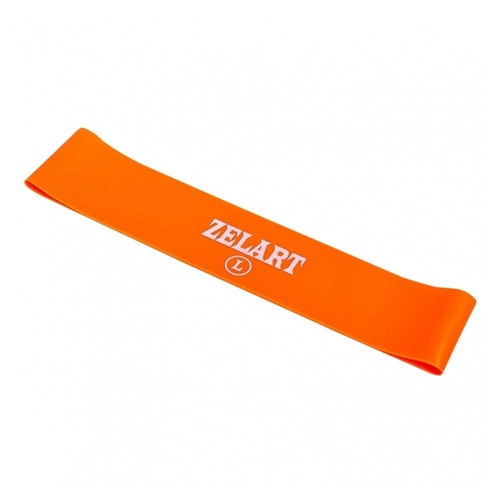 Еспандер стрічковий (стрічка опору) Zelart помаранчевий силікон 500x50x1 L (6410-OR) фото №1