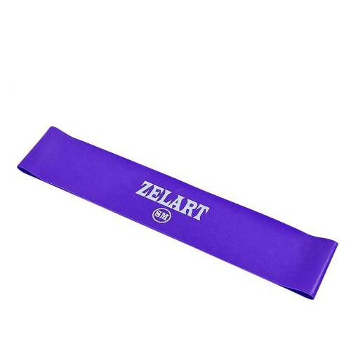 Еспандер стрічковий (стрічка опору) Zelart фіолетовий силікон 500x50x0,5 SM (6410-V) фото №1