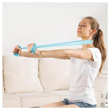 Еластична стрічка AOLIKES LD-3605 150см для йоги та пілатесу фітнесу та силових тренувань Turquoise фото №2