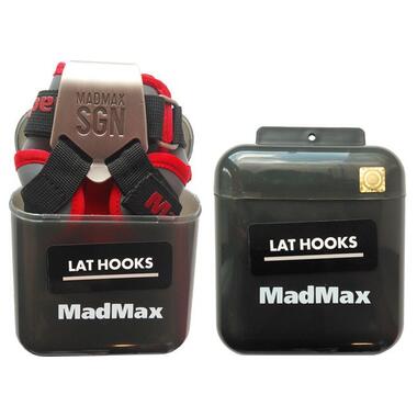 Гаки для тяги на запястя MadMax MFA-330 Lat Hooks Antic silver/Grey/Red фото №5