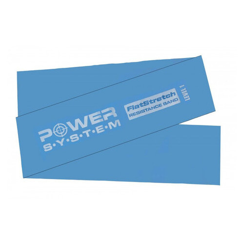 Стрічка-еспандер Power System PS-4121 Flat Stretch Band Level 1 Blue фото №2