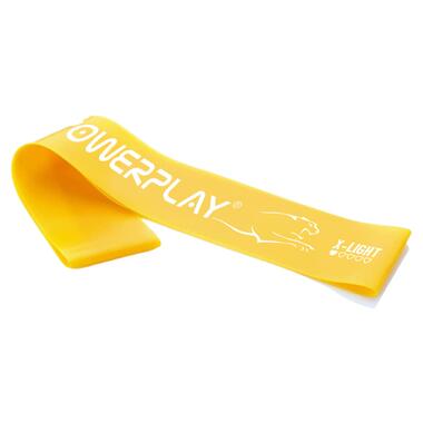 Резинка для фітнесу (стрічка-еспандер) PowerPlay 4113 Mini Power Band 0.4мм. Жовта (опір 1-3 кг) фото №1