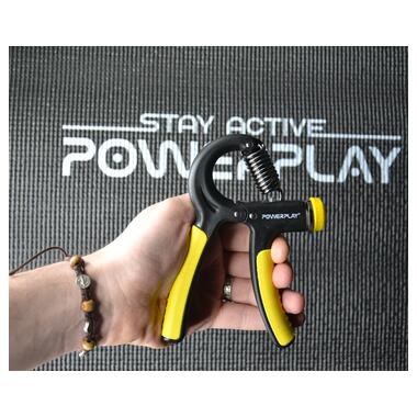 Еспандер кистьовий PowerPlay PP-4323 з регульованим навантаженням 10-40 кг. Strength Grip Чорно-жовтий фото №7