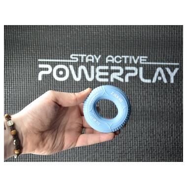 Еспандер кистьовий силіконовий PowerPlay PP-4330 Hand Grip Loops Light 13.5-18 кг. Блакитний фото №4
