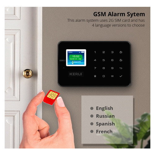 Комплект сигнализации Kerui security G18 Pro для 1-комнатной квартиры black фото №3