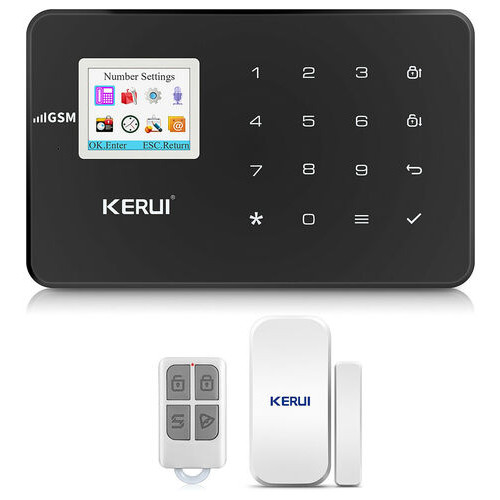 Комплект бездротової GSM сигналізації Kerui G18 black econom (DUFHFHJ9F98FF8F9) фото №2