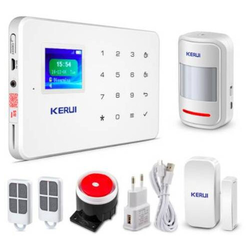 Комплект сигналізації GSM KERUI G-18 plus Білий (GHFBDGY4369FKKF) фото №1