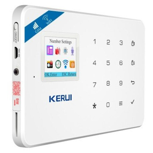 Комплект сигналізації Kerui Wi-Fi W18 Prof для 1-кімнатної квартири (FDJSHS65SGDG5G) фото №5