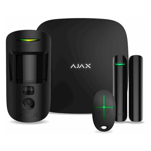 Комплект сигналізації Ajax StarterKit Cam чорний (000016586) фото №1
