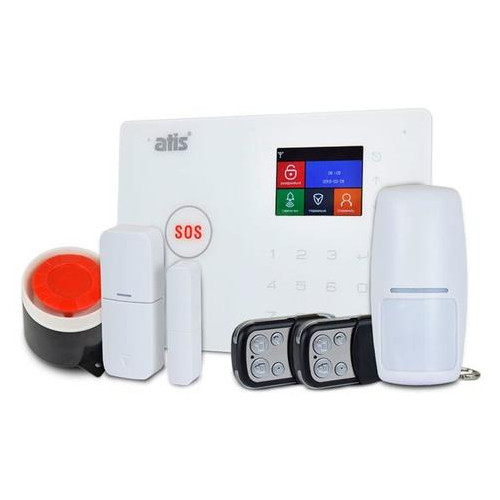 Комплект бездротової GSM та Wi-Fi сигналізації Atis Kit GSM WiFi 130 із вбудованою клавіатурою фото №1