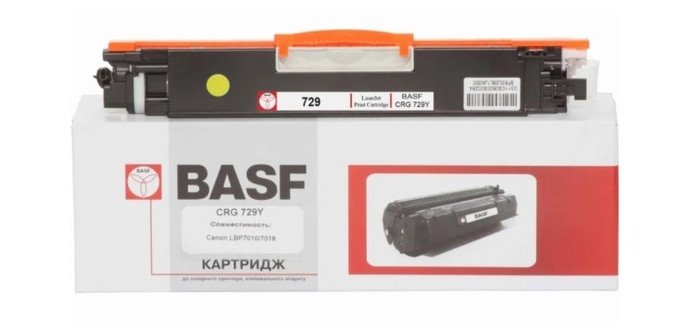 Картридж BASF (BASF-KT-729Y) Canon LBP 7010C/7018C Yellow (аналог 729Y) фото №1